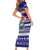 Samoa Christmas Short Sleeve Bodycon Dress The Santa Coat of Arms with Samoa Bracelet Pattern LT03 - Polynesian Pride