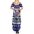 Samoa Christmas Summer Maxi Dress The Santa Coat of Arms with Samoa Bracelet Pattern LT03 - Polynesian Pride