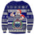 Samoa Christmas Sweatshirt The Santa Coat of Arms with Samoa Bracelet Pattern LT03 - Polynesian Pride