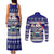 Custom Samoa Christmas Couples Matching Tank Maxi Dress and Long Sleeve Button Shirts The Santa Coat of Arms with Samoa Bracelet Pattern LT03 - Polynesian Pride