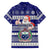 Custom Samoa Christmas Family Matching Long Sleeve Bodycon Dress and Hawaiian Shirt The Santa Coat of Arms with Samoa Bracelet Pattern LT03 - Polynesian Pride