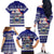 Custom Samoa Christmas Family Matching Off Shoulder Long Sleeve Dress and Hawaiian Shirt The Santa Coat of Arms with Samoa Bracelet Pattern LT03 - Polynesian Pride