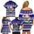 Custom Samoa Christmas Family Matching Off Shoulder Short Dress and Hawaiian Shirt The Santa Coat of Arms with Samoa Bracelet Pattern LT03 - Polynesian Pride