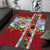 New Zealand Merry Christmas Area Rug Maori Animals, Koru Tattoo - Red Xmas Style