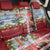 New Zealand Merry Christmas Back Car Seat Cover Maori Animals, Koru Tattoo - Red Xmas Style