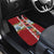 New Zealand Merry Christmas Car Mats Maori Animals, Koru Tattoo - Red Xmas Style