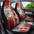 New Zealand Merry Christmas Car Seat Cover Maori Animals, Koru Tattoo - Red Xmas Style