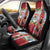 New Zealand Merry Christmas Car Seat Cover Maori Animals, Koru Tattoo - Red Xmas Style