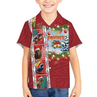 New Zealand Merry Christmas Hawaiian Shirt Maori Animals, Koru Tattoo - Red Xmas Style
