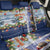 New Zealand Merry Christmas Back Car Seat Cover Maori Animals, Koru Tattoo - Blue Xmas Style