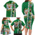 New Zealand Merry Christmas Family Matching Long Sleeve Bodycon Dress and Hawaiian Shirt Maori Animals, Koru Tattoo - Green Xmas Style