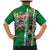 New Zealand Merry Christmas Family Matching Mermaid Dress and Hawaiian Shirt Maori Animals, Koru Tattoo - Green Xmas Style