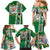 New Zealand Merry Christmas Family Matching Mermaid Dress and Hawaiian Shirt Maori Animals, Koru Tattoo - Green Xmas Style