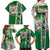 New Zealand Merry Christmas Family Matching Off Shoulder Maxi Dress and Hawaiian Shirt Maori Animals, Koru Tattoo - Green Xmas Style