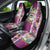 New Zealand Merry Christmas Car Seat Cover Maori Animals, Koru Tattoo - Pink Xmas Style