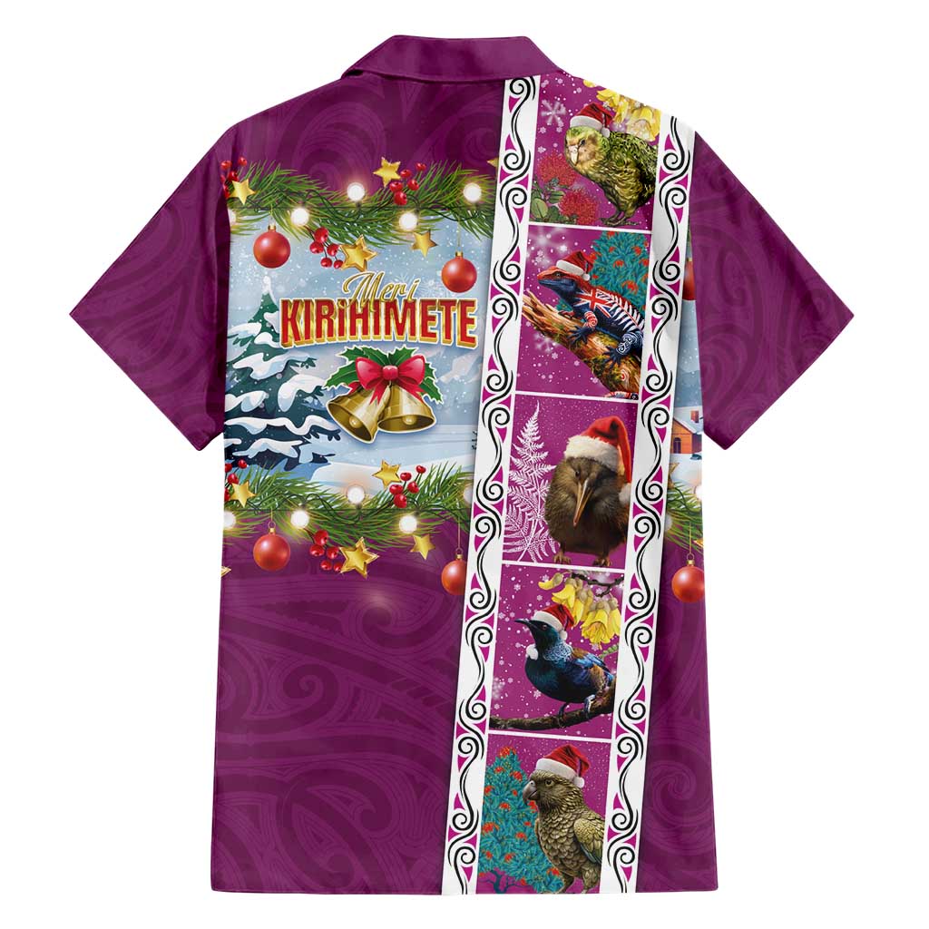 New Zealand Merry Christmas Hawaiian Shirt Maori Animals, Koru Tattoo - Pink Xmas Style LT03 - Polynesian Pride