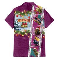New Zealand Merry Christmas Hawaiian Shirt Maori Animals, Koru Tattoo - Pink Xmas Style LT03 - Polynesian Pride