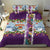 New Zealand Merry Christmas Bedding Set Maori Animals, Koru Tattoo - Purple Xmas Style