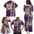 New Zealand Merry Christmas Family Matching Puletasi and Hawaiian Shirt Maori Animals, Koru Tattoo - Purple Xmas Style