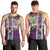 New Zealand Merry Christmas Men Tank Top Maori Animals, Koru Tattoo - Purple Xmas Style