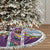 New Zealand Merry Christmas Tree Skirt Maori Animals, Koru Tattoo - Purple Xmas Style