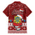 Tuvalu Christmas Family Matching Off Shoulder Maxi Dress and Hawaiian Shirt Snowman and Tuvalu Coat of Arms Maori Tribal Xmas Style LT03 - Polynesian Pride