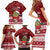 Tuvalu Christmas Family Matching Short Sleeve Bodycon Dress and Hawaiian Shirt Snowman and Tuvalu Coat of Arms Maori Tribal Xmas Style LT03 - Polynesian Pride