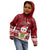 Tuvalu Christmas Kid Hoodie Snowman and Tuvalu Coat of Arms Maori Tribal Xmas Style LT03 - Polynesian Pride