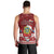 Tuvalu Christmas Men Tank Top Snowman and Tuvalu Coat of Arms Maori Tribal Xmas Style LT03 - Polynesian Pride