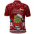 Tuvalu Christmas Polo Shirt Snowman and Tuvalu Coat of Arms Maori Tribal Xmas Style LT03 - Polynesian Pride