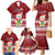 Personalised Tuvalu Christmas Family Matching Mermaid Dress and Hawaiian Shirt Snowman and Tuvalu Coat of Arms Maori Tribal Xmas Style LT03 - Polynesian Pride