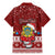 Personalised Tuvalu Christmas Family Matching Mermaid Dress and Hawaiian Shirt Snowman and Tuvalu Coat of Arms Maori Tribal Xmas Style LT03 - Polynesian Pride