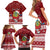 Personalised Tuvalu Christmas Family Matching Short Sleeve Bodycon Dress and Hawaiian Shirt Snowman and Tuvalu Coat of Arms Maori Tribal Xmas Style LT03 - Polynesian Pride