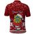 Personalised Tuvalu Christmas Polo Shirt Snowman and Tuvalu Coat of Arms Maori Tribal Xmas Style LT03 - Polynesian Pride