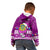 Tuvalu Christmas Kid Hoodie Snowman Hugs Tuvalu Coat of Arms Maori Pattern Pink Style LT03 - Polynesian Pride