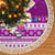 Tuvalu Christmas Tree Skirt Snowman Hugs Tuvalu Coat of Arms Maori Pattern Pink Style LT03 - Polynesian Pride