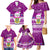 Personalised Tuvalu Christmas Family Matching Mermaid Dress and Hawaiian Shirt Snowman Hugs Tuvalu Coat of Arms Maori Pattern Pink Style LT03 - Polynesian Pride