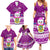 Personalised Tuvalu Christmas Family Matching Summer Maxi Dress and Hawaiian Shirt Snowman Hugs Tuvalu Coat of Arms Maori Pattern Pink Style LT03 - Polynesian Pride