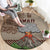 Hawaii Round Carpet Aloha Volcano Mix Kakau Hawaiian Tribal LT03 - Polynesian Pride