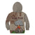 Aloha Volcano Custom Kid Hoodie Mix Hawaiian Kakau Tribal LT03 - Polynesian Pride