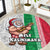 Hawaii Mele Kalikimaka Round Carpet Santa Playing Ukele Mix Kakau Pattern Xmas Style LT03 Red - Polynesian Pride