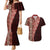 Tonga Fonulei and Ngatu Pattern Couples Matching Mermaid Dress and Hawaiian Shirt LT03 Red - Polynesian Pride