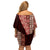 Tonga Fonulei and Ngatu Pattern Family Matching Off Shoulder Short Dress and Hawaiian Shirt LT03 - Polynesian Pride