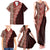 Tonga Fonulei and Ngatu Pattern Family Matching Tank Maxi Dress and Hawaiian Shirt LT03 - Polynesian Pride