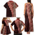 Tonga Fonulei and Ngatu Pattern Family Matching Tank Maxi Dress and Hawaiian Shirt LT03 - Polynesian Pride