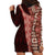 Tonga Fonulei and Ngatu Pattern Hoodie Dress LT03 - Polynesian Pride