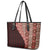 Tonga Fonulei and Ngatu Pattern Leather Tote Bag LT03 - Polynesian Pride