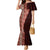 Tonga Fonulei and Ngatu Pattern Mermaid Dress LT03 Women Red - Polynesian Pride