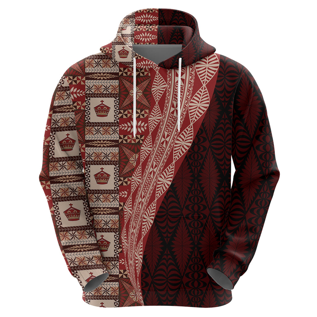 Tonga Fonulei and Ngatu Pattern Zip Hoodie LT03 - Polynesian Pride