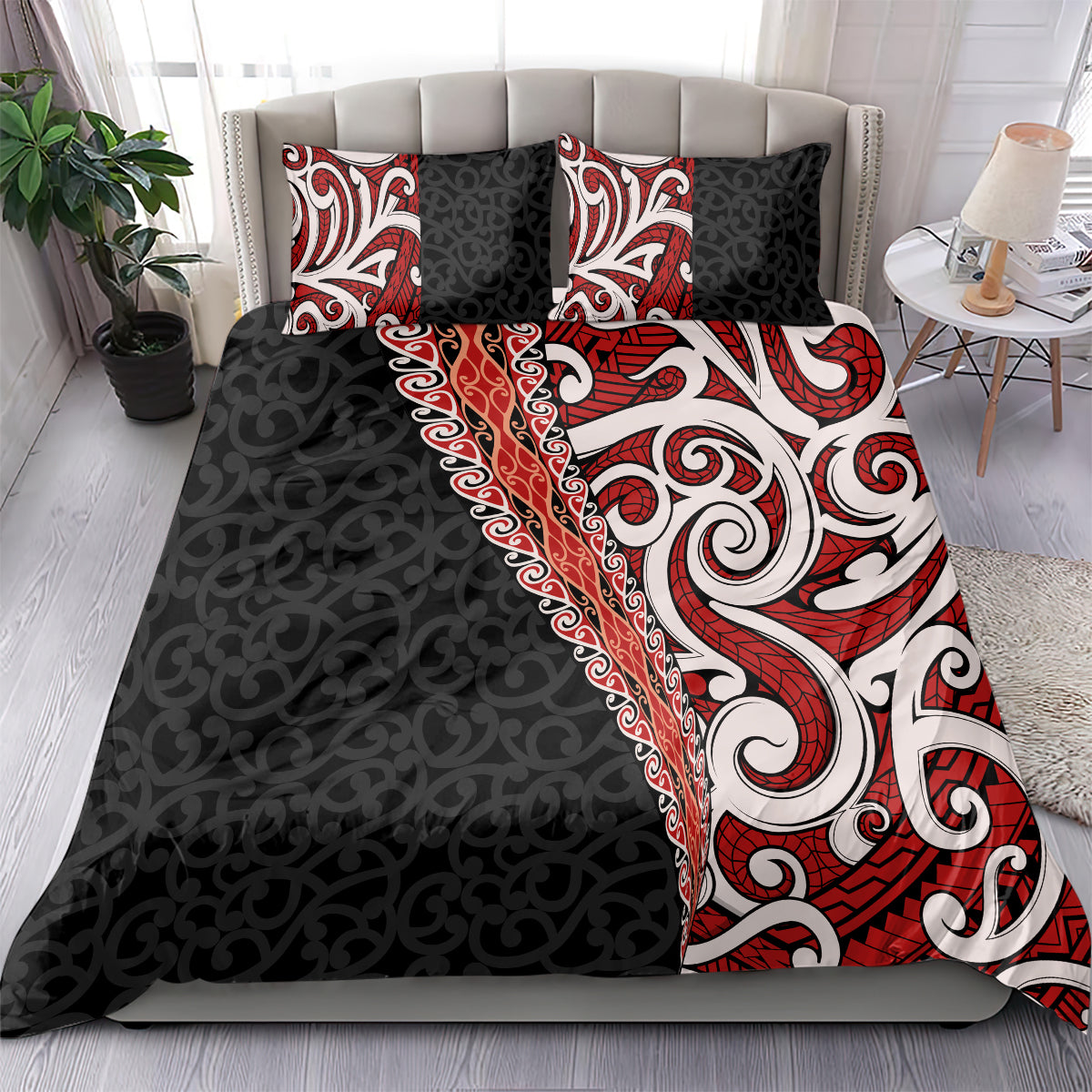 New Zealand Maori Stylized Koru Bedding Set LT03 - Polynesian Pride